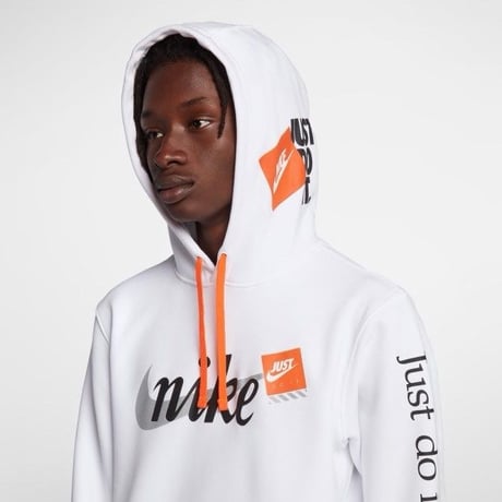 NIKE/US限定  "Just Do it" フーディー　ホワイト