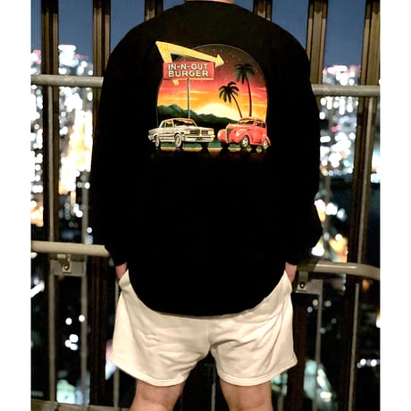 In Out Burger/Vintage Car Long sleeve