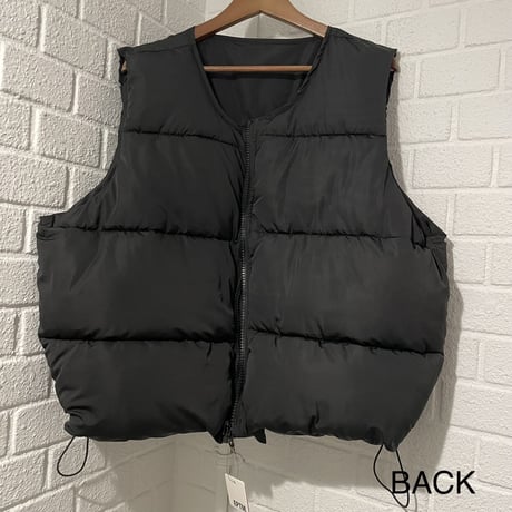 EPTM/PUFFER VEST（REVERSIBLE）”BLACK"