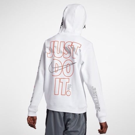 NIKE/US限定  "Just Do it" フーディー　ホワイト