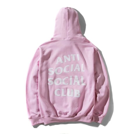 Anti Social Social Club/Logo フーディー　Light Pink