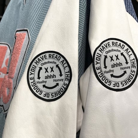 WOSS.official/ ANGELS Varsity Jacket NAVY