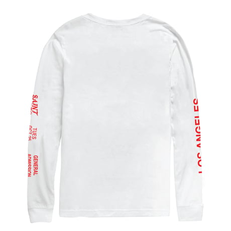 Saint Pablo Tour/official kim tennis long sleeve  ホワイト