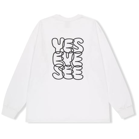 YESEYESEE/ Big Logo LongSleeve Tee WHITE