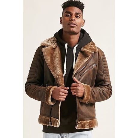 Reason Clothing Newyork/Fur ライダースジャケット