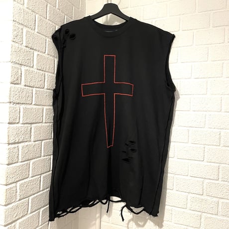 Mismatch NYC/Cross CutOff   Sweat BLACK