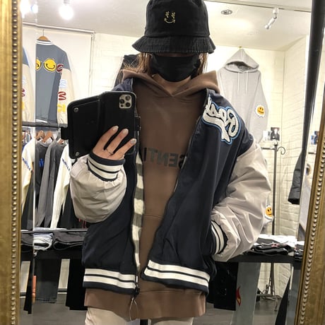 WOSS.official/ FUR  Varsity Jacket  (REVERSIBLE)