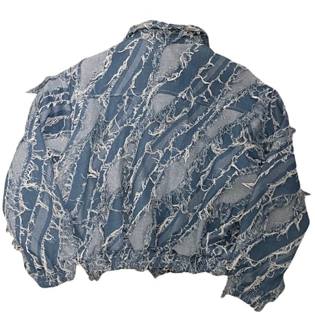 Mismatch NYC/Fringe Short  Denim Jacket
