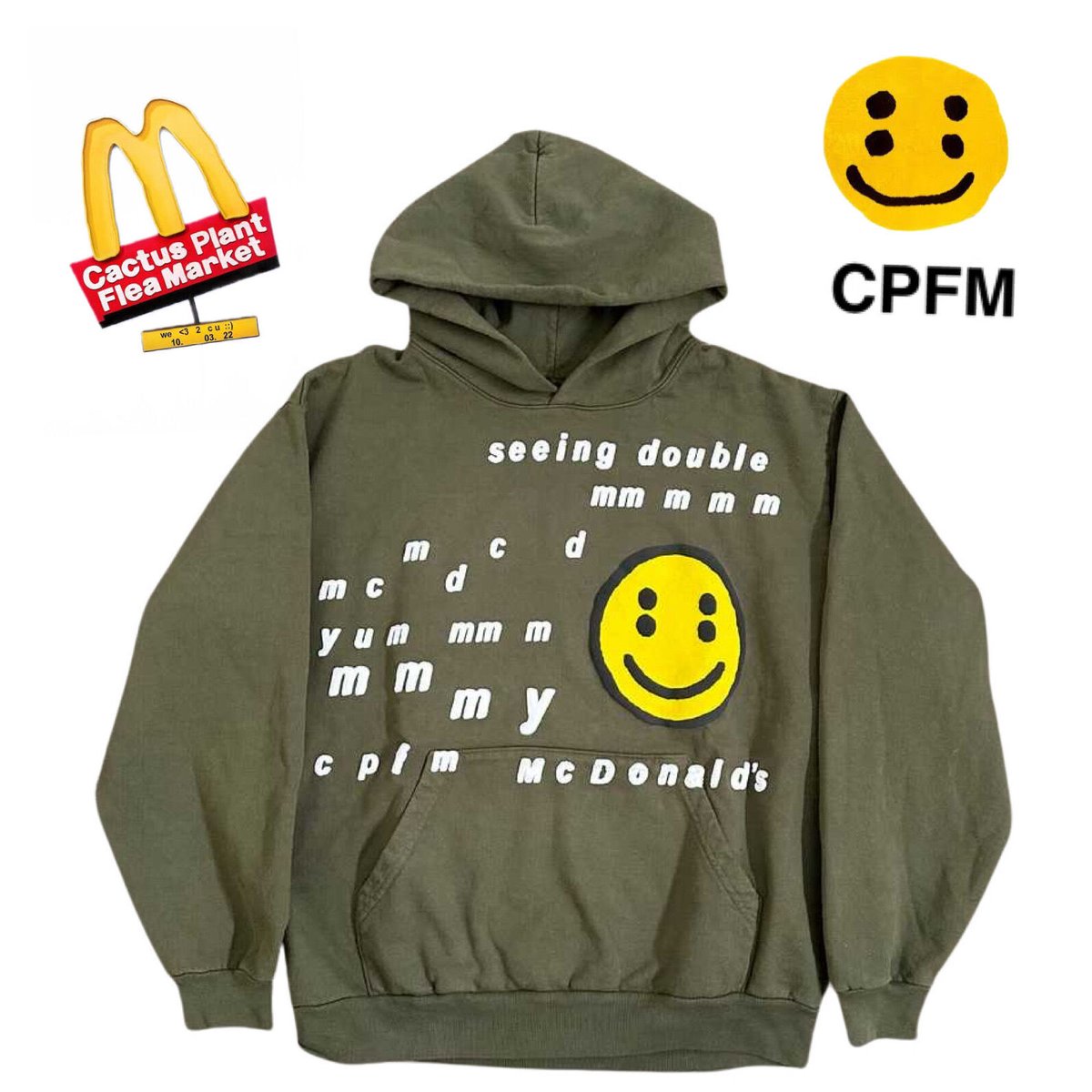 CPFM x McDonalds hoodie フーディ・パーカー サイズM CPFM X McDonald's 24/7 HOODIE - Spyder｜セレクトショップ