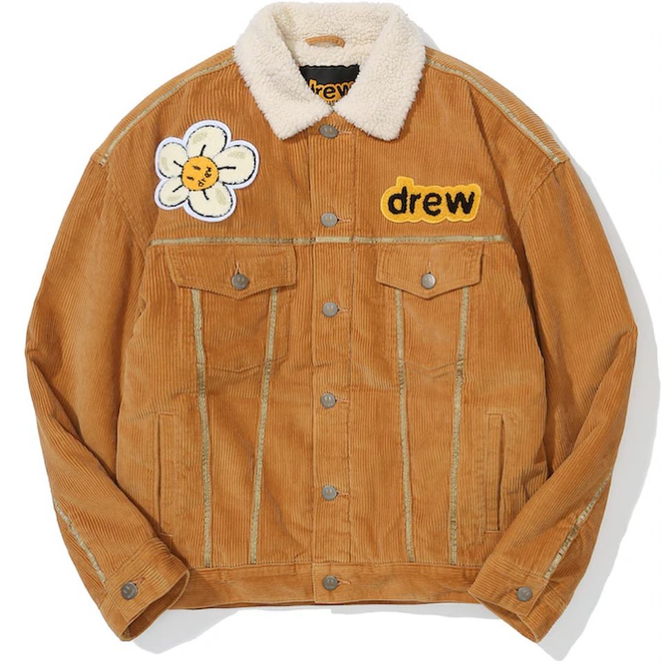 ジャケット・アウター drew house mascot patch jacket xs drew house oversized mascot trucker jacket vintage color