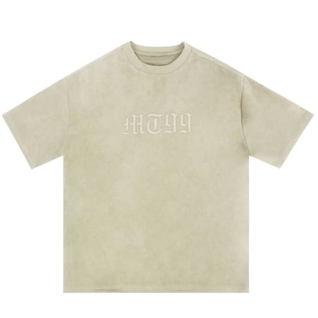 WOSS.official/ Oversized  Suede Embroid TOPS "CREAM"