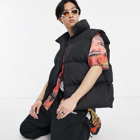 COLLUSION Studios / Puffer Vest BLACK