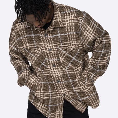 EPTM/Tweed Heavy Flannel shirt "BROWN"