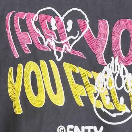 FNTY/  I FEEL YOU TSHIRTS "VINTAGE  BLACK"