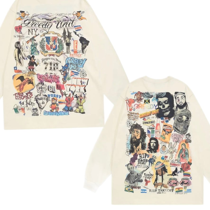 専用Mismatch NYC/Tatoo Art Longsleeve Tee Mismatch NYC/Tatoo Art Longsleeve Tee | BINGOS