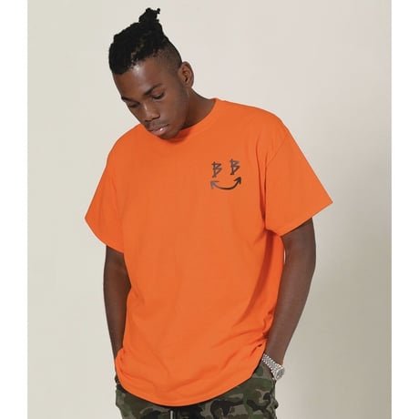 BLACK BLOND/Smile Tee ORANGE