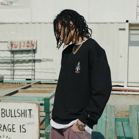 SAINT PAIN/MARY Crewneck BLACK