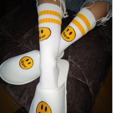 Drew House/Mascot Socks WHITE
