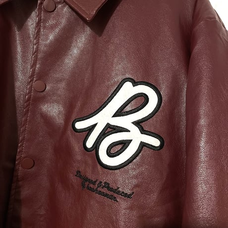 BOOHOO /Lether city Jacket   "DARK RED"