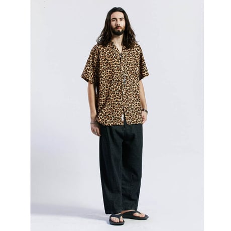 SAINT PAIN/BIG Leopard Shirts BROWN