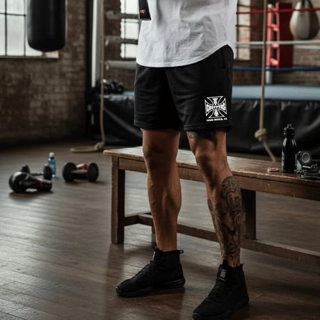 West Coast Choppers/ Logo Mesh Shorts"BLACK"