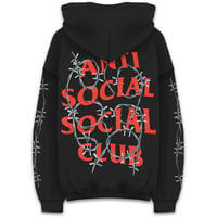Anti Social Social Club/有刺鉄線 Logo フーディー　BLACK