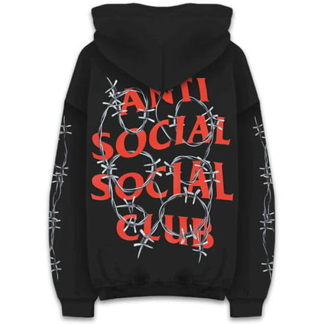Anti Social Social Club/有刺鉄線 Logo フーディー　BLACK