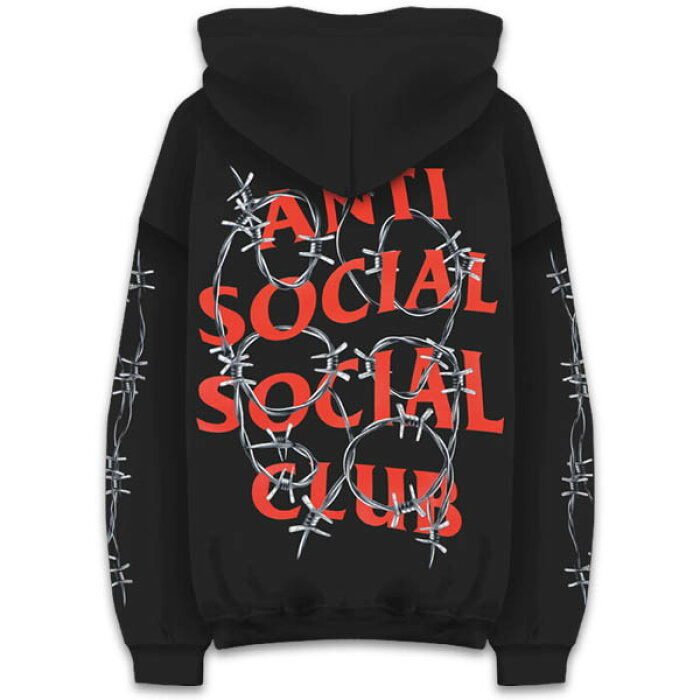 Anti Social Social Club/有刺鉄線 Logo フーディー BLACK | 
