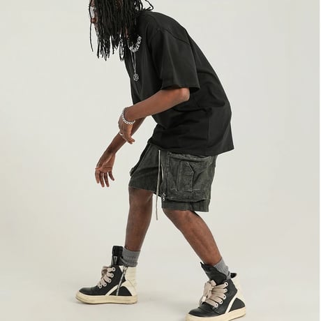 Mismatch NYC/Washed Canvas Shorts "Dark Green"