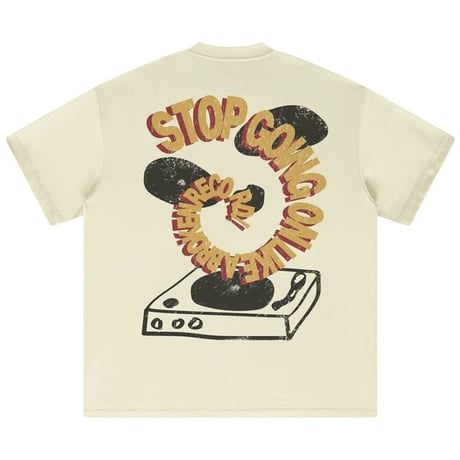 Mismatch NYC/ Record Tee "CREAM"