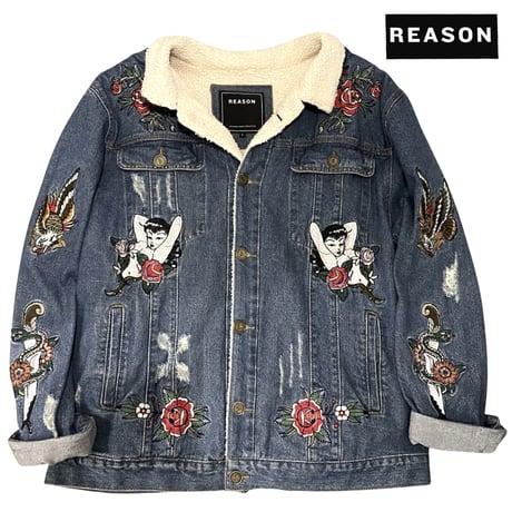 Reason Clothing Newyork/BOA  Denim Jacket