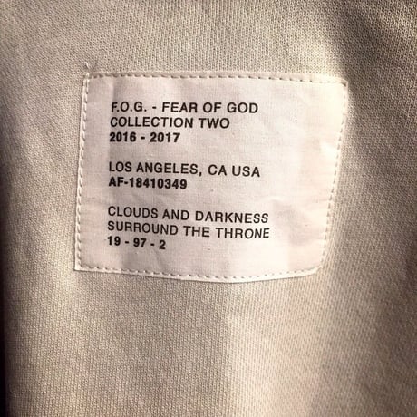 FOG by Fear of God /mock neck crewneck スエット　ベージュ