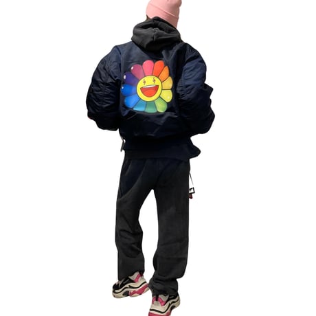 J Balvin × Takashi Murakami/"KAIKAI KIKI " ALPHA  MA1 JACKAET