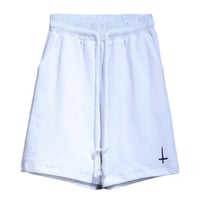 By The R/ Cross Cotton Shorts  "SET UP"  WHITE