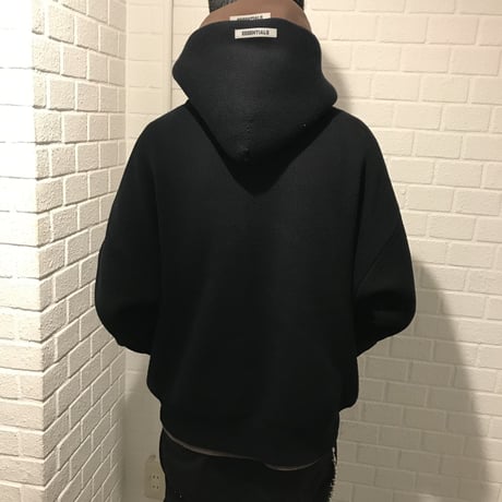 ESSENTIALS  fear of god /Knit Hoodie "BLACK"