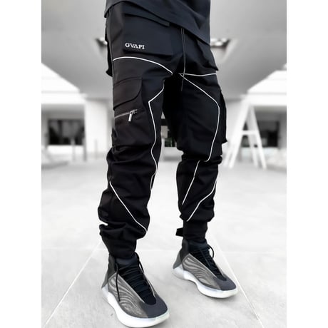 GUAPI/ Metallic Chrome cargo pants