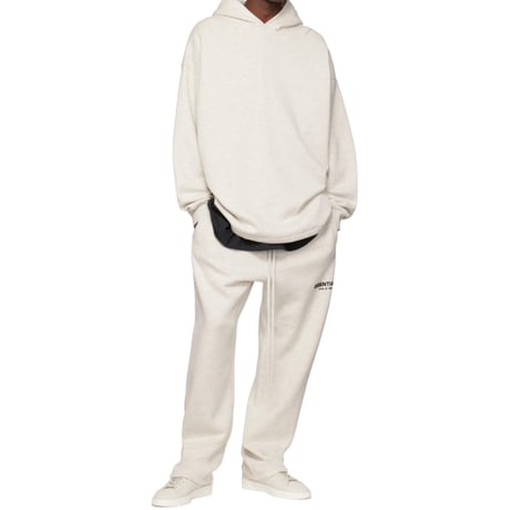 ESSENTIALS by Fear of God /Logo Relax Hoodie  "Oatmeal"