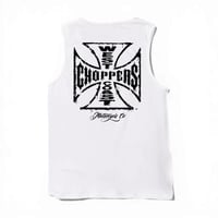 West Coast Choppers/ W.C.C Logo Vest "WHITE"