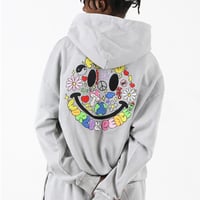 FNTY/Smile Embroid Hoodie  "WASHED GRAY"