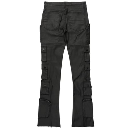 RockStar Original / Pocket Flare denim  Wax Black