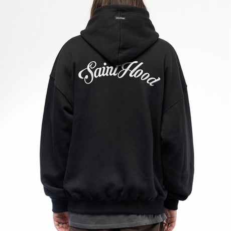SAINT PAIN/M.M.C Logo Hoodie BLACK