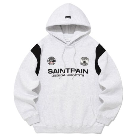 SAINT PAIN/Saint Club Varsity Hoodie "GRAY"