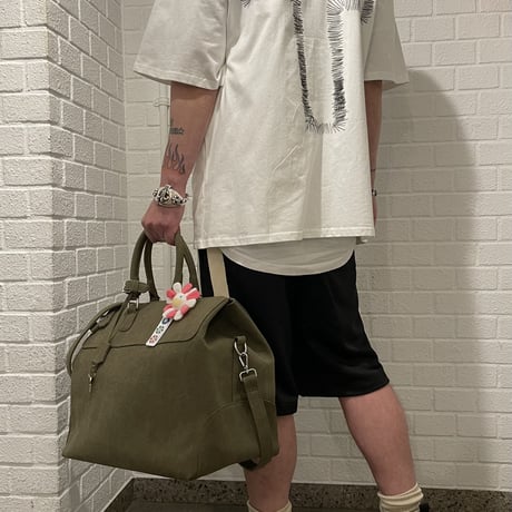 Mismatch NYC/Embroidery cross Tee  WHITE
