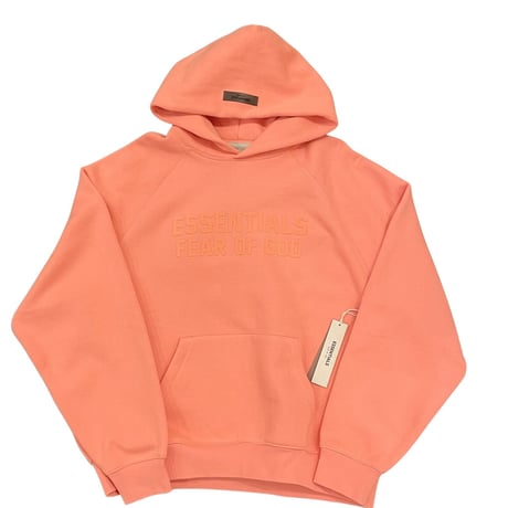 ESSENTIALS by Fear of God /Logo Hoodie   "CORAL PINK"