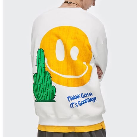 WOSS.official/Smile cuctus Crewneck