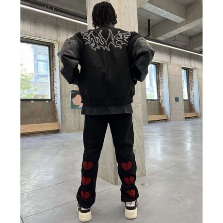 Mismatch NYC/HeartBlake Denim  pants