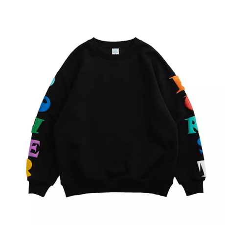 WOSS.official/mix color LOGO Crewneck