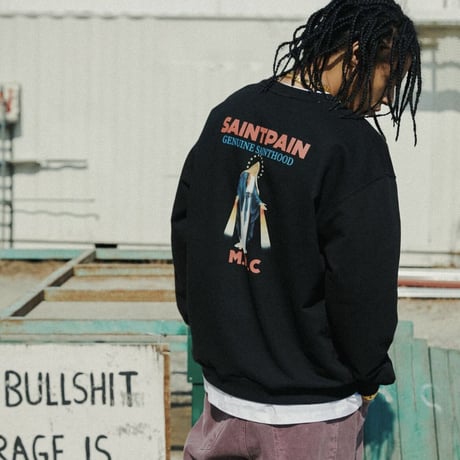 SAINT PAIN/MARY Crewneck BLACK