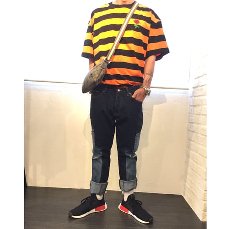 EPTM/two color patch denim