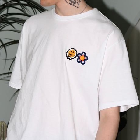MISTERCHILD/SMILE Double LOGO Tshirts "WHITE"